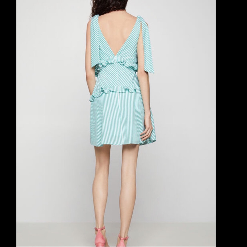 BCBGeneration striped Ruffle Dress - Picture 2 of 5